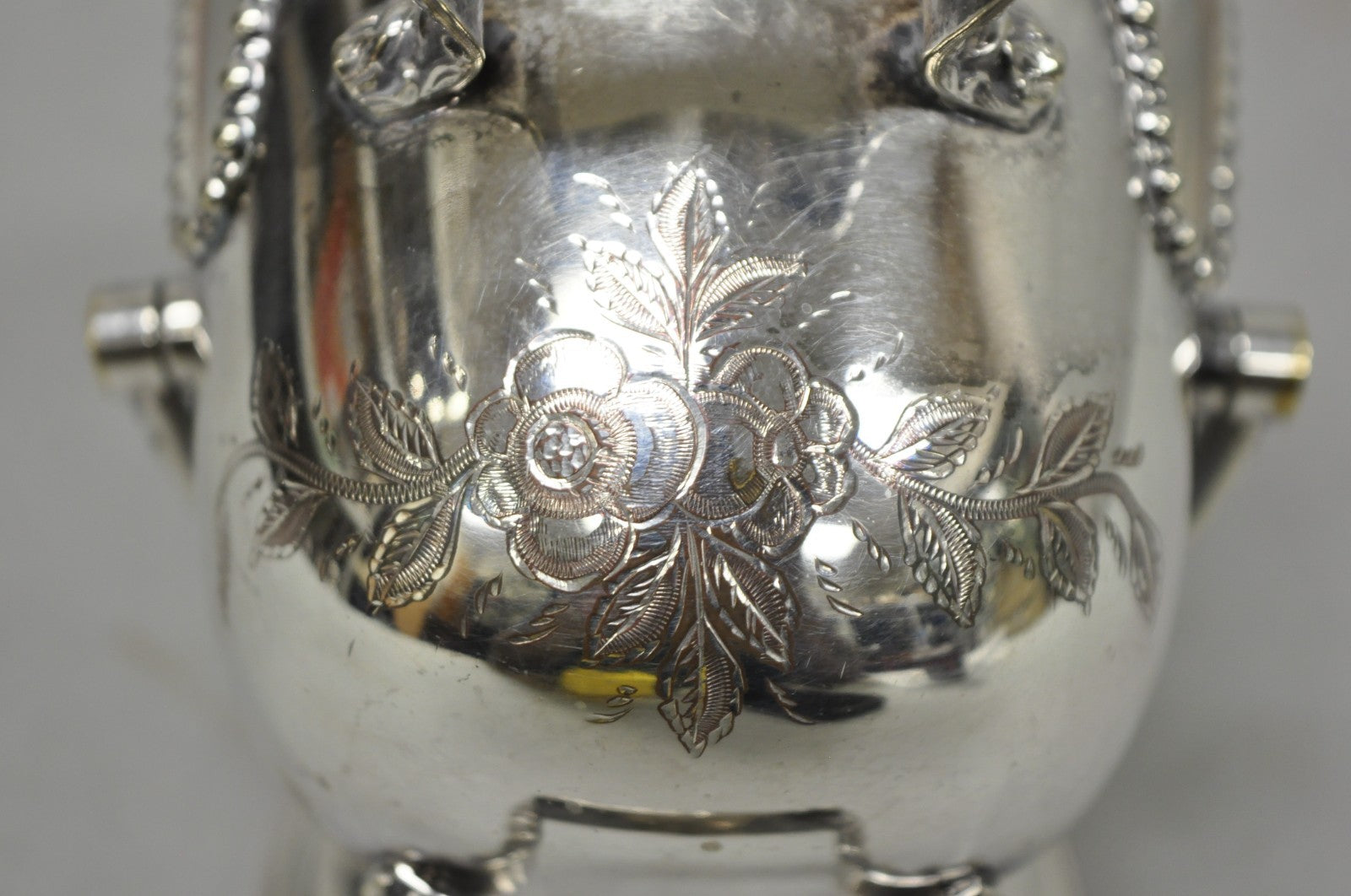 Vintage English Victorian Silver Plated Sugar Cube Scuttle Bucket By Winchester