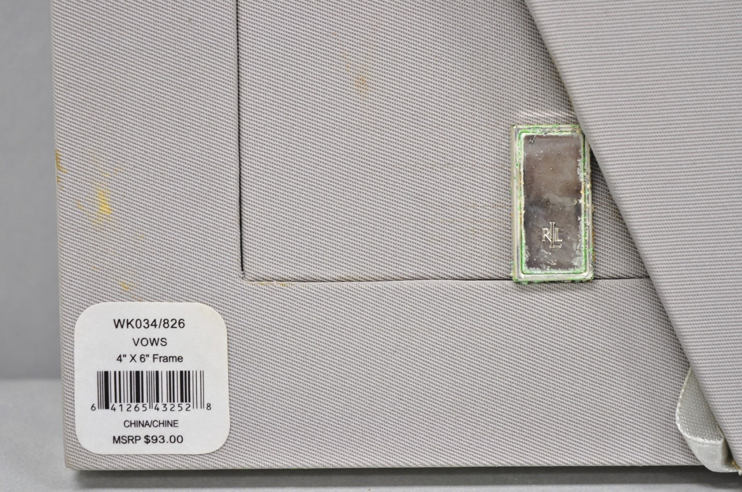 Lauren Ralph Lauren "Vows" Silver Plated 4x6 Wedding Photo Picture Frame