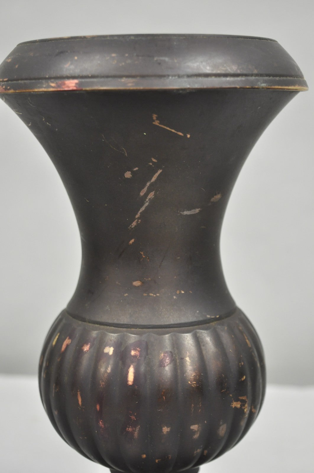 Vintage Brass French Classical Style Small Table Top Urn Form Flower Vase