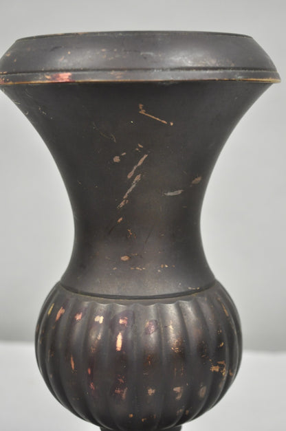 Vintage Brass French Classical Style Small Table Top Urn Form Flower Vase