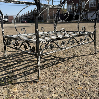 Vintage Florentine Craft Studio Salterini Style Wrought Iron Lounge Chairs, Pair