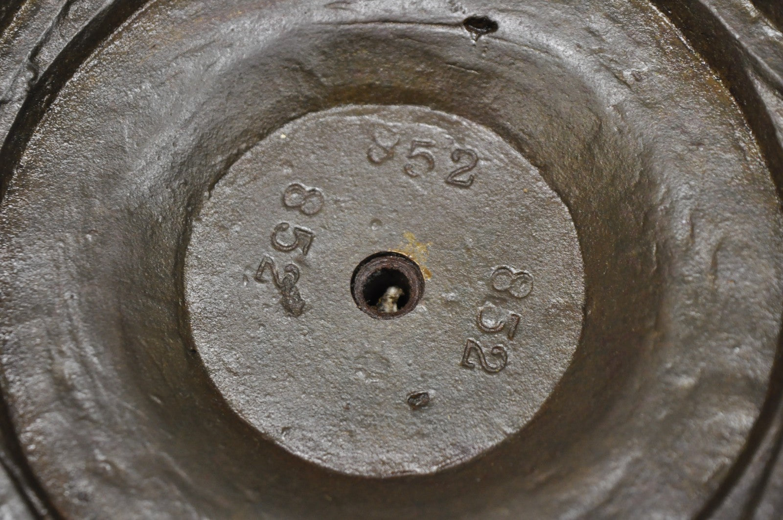 Antique Victorian Green Marble Cast Iron Pedestal Base Smoking Stand Side Table