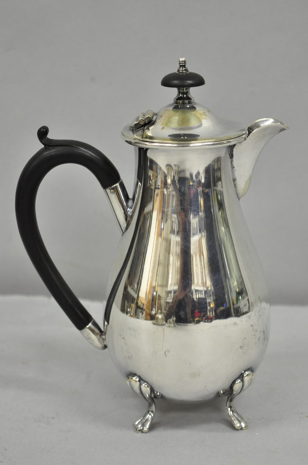 Vintage English Sheffield Victorian Silver Plated Small Coffee Tea Pot Creamer