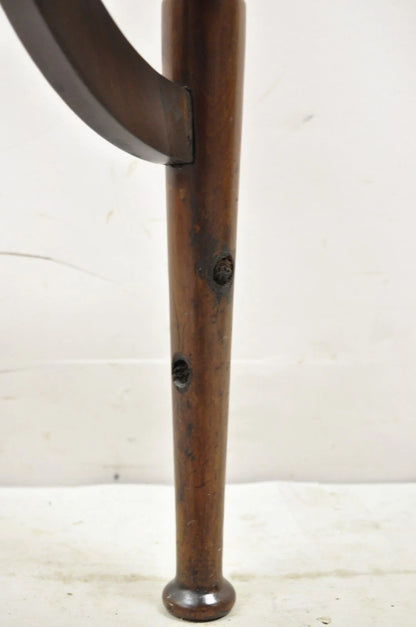 Antique Art Nouveau Mahogany Tall Finial Parlor Side Chair after J.S. Henry