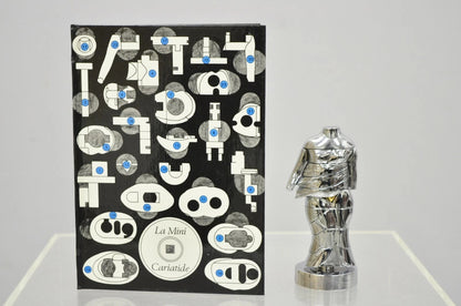 Miguel Berrocal La Mini Cariatide Nickel Plated Puzzle Sculpture w/ Box and Book