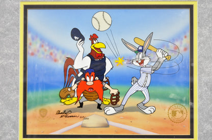 Vintage 1992 Warner Bros New York Yankees Artist Proof Cel Homerun Hare 229/250