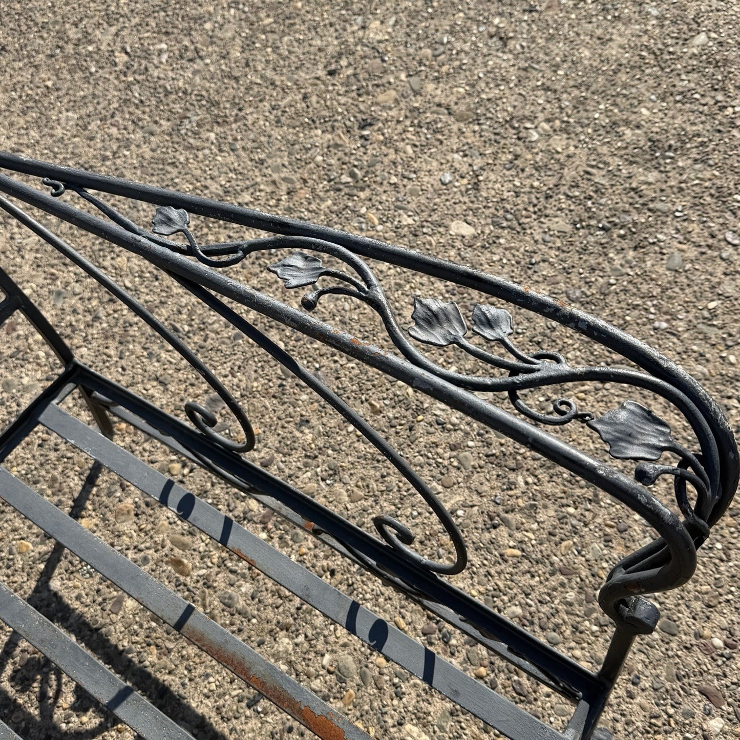 Vintage Salterini Style Wrought Iron Settee Loveseat by Florentine Craft Studio
