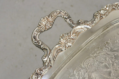 Vintage Poole EPCA Sevenoaks 650 Large Silver Plated Serving Platter Bar Tray