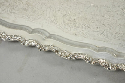 Vintage Taunton Statehouse Victorian Silver Plated Narrow Serving Platter Tray
