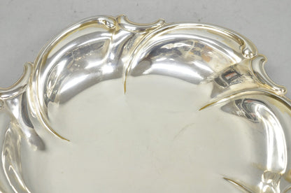 Vintage Caravelle Victorian Style Silver Plated Scalloped Serving Dish Bowl