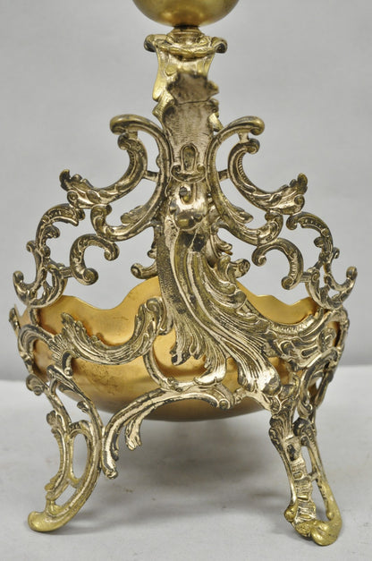 Antique French Louis XV Style Rococo Figural Bronze Cherub Centerpiece Epergne