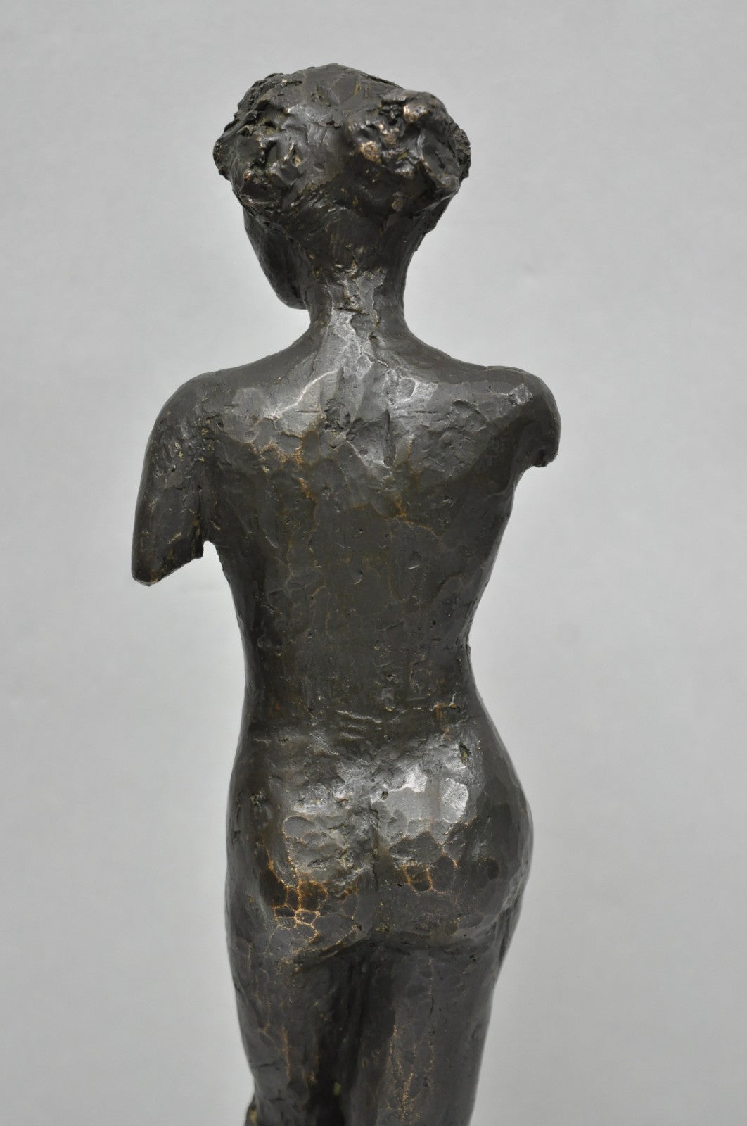 Vintage Mid Century Modern Bronze Nude Woman Sculpture Figure Signed "A RISI"
