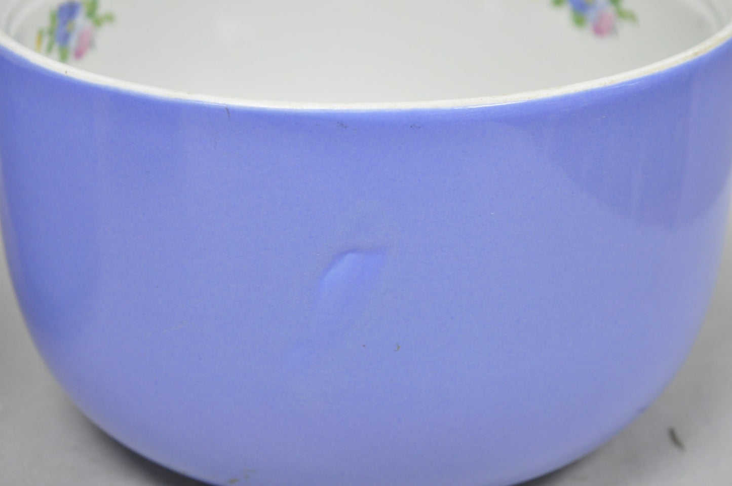 Vintage Hall's "Rose Parade" 1259 Blue Ceramic Nesting Mixing Bowls - Set of 3
