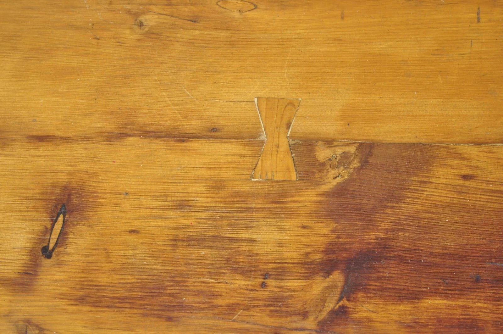 Antique French Country Farmhouse Extension Pine Wood Large Banquet Dining Table