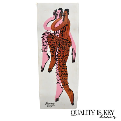 Jeffrey Cheung "In Unity" 2018 Modern Hand Painted Skateboard Deck Wall Art