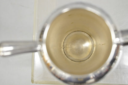 Bernard Rices Sons Art Deco Silver Plated Martini Cocktail Shaker "S" Monogram
