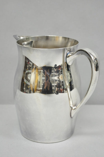 Vintage Bristol Silverplate by Poole B54 Silver Plated Bulbous Water Pitcher