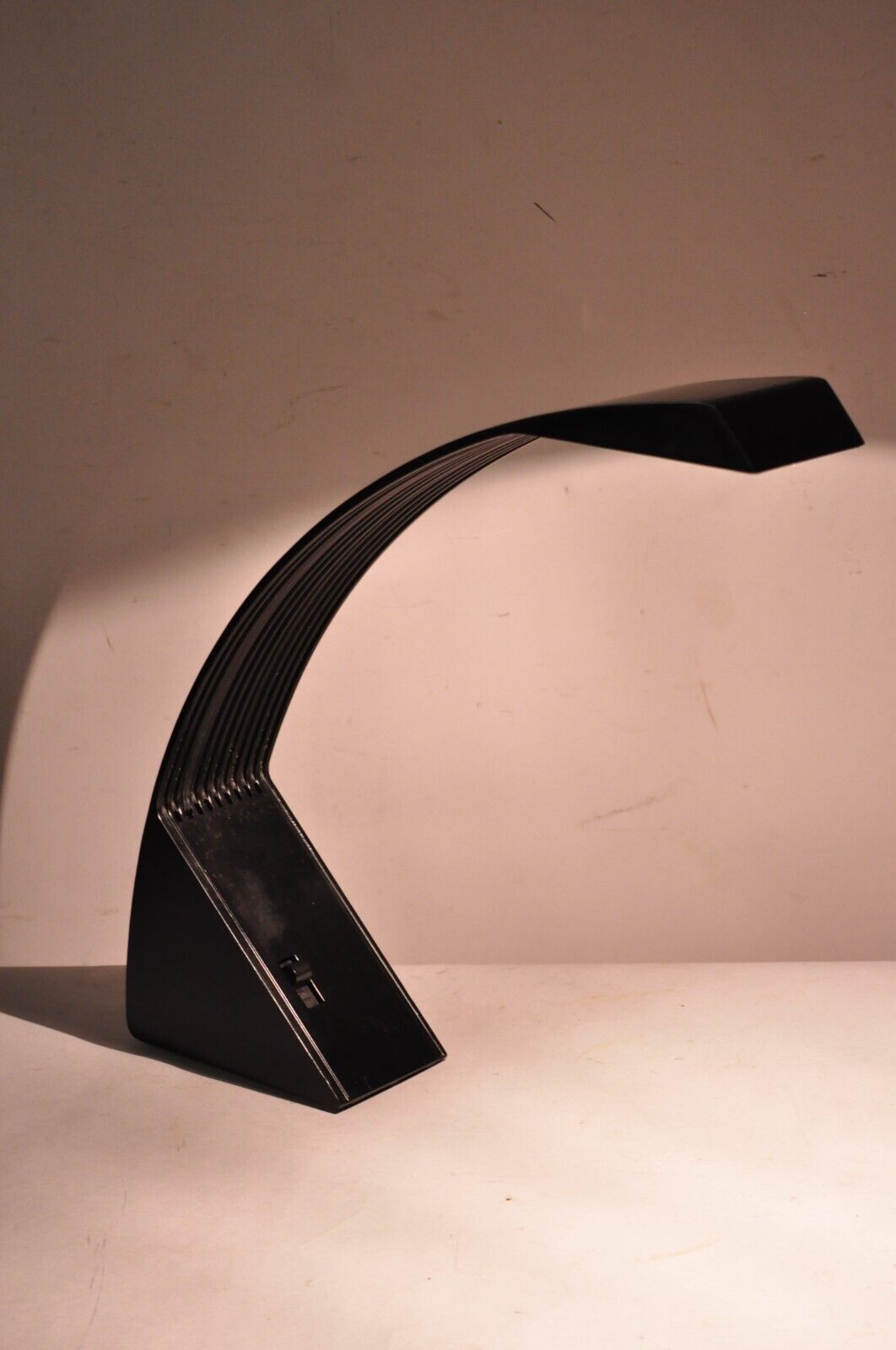 Marco Zotta Arcobaleno Black Desk Lamp for CIL Roma Italy 1970's Italian Modern