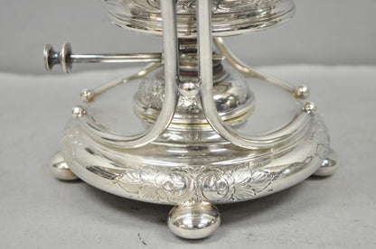 Antique Barker Ellis English Victorian Silver Plated Tea Set w/Tray - 7 Pc Set