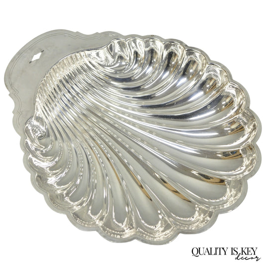 Vintage Mid Century Modern WM Rogers Silver Plated Clam Shell Serving Dish