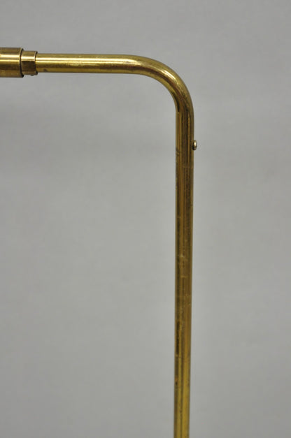 Mid Century Modern Koch & Lowy Brass Pharmacy Reading Adjustable Floor Lamp