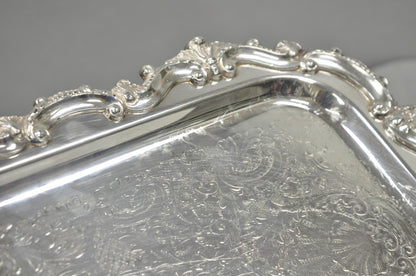 Vintage Bristol 132 Victorian Silver Plated Narrow Serving Platter Bar Tray