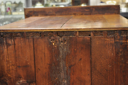 Antique Italian Biedermeier Burr Walnut 3 Drawer Commode Dresser Chest of Drawer