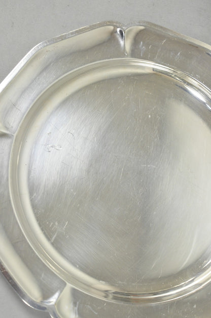 Vintage International Silver Co 221 Modern Silver Plated 12" Platter Dish - Pair
