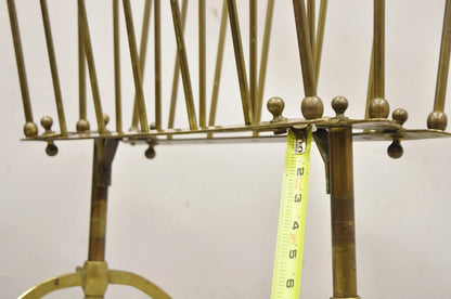 Vintage A. Ravenel Paris French Mid Century Modern Brass Magazine Rack Stand