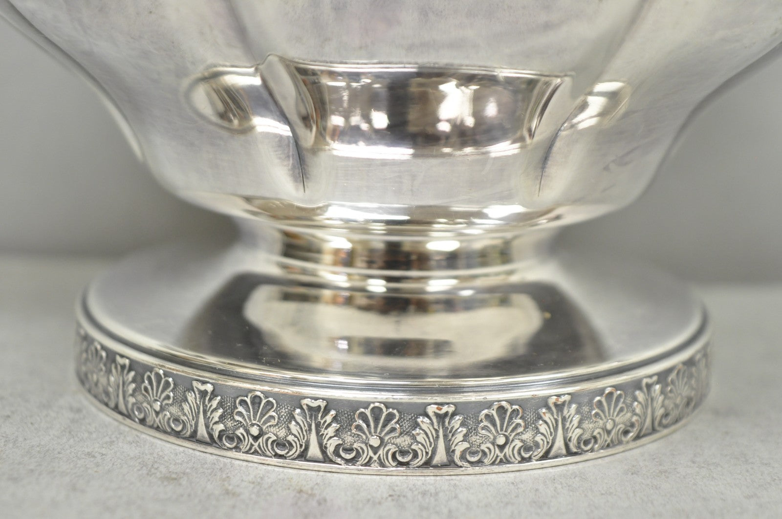 Vintage Sheffield Acanthus Pattern Silver Plated Coffee Teapot Tea Kettle