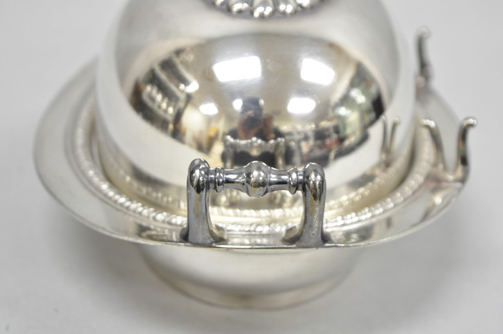 Antique Victorian Middletown Plate Co Silver Plated Fancy Covered Butter Dish