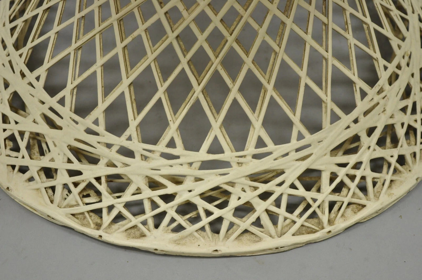 Vintage Russell Woodard Mid Century Modern Woven Spun Fiberglass Side Chair