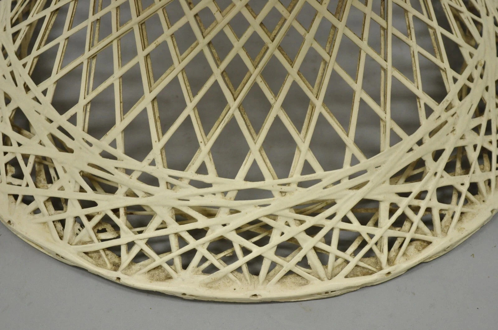 Vintage Russell Woodard Mid Century Modern Woven Spun Fiberglass Side Chair