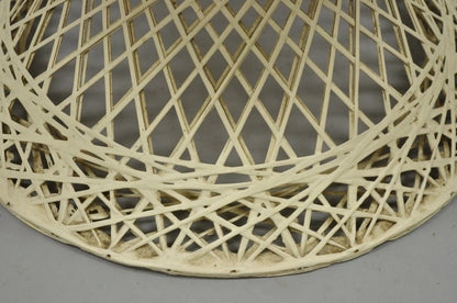 Vintage Russell Woodard Mid Century Modern Woven Spun Fiberglass Side Chair