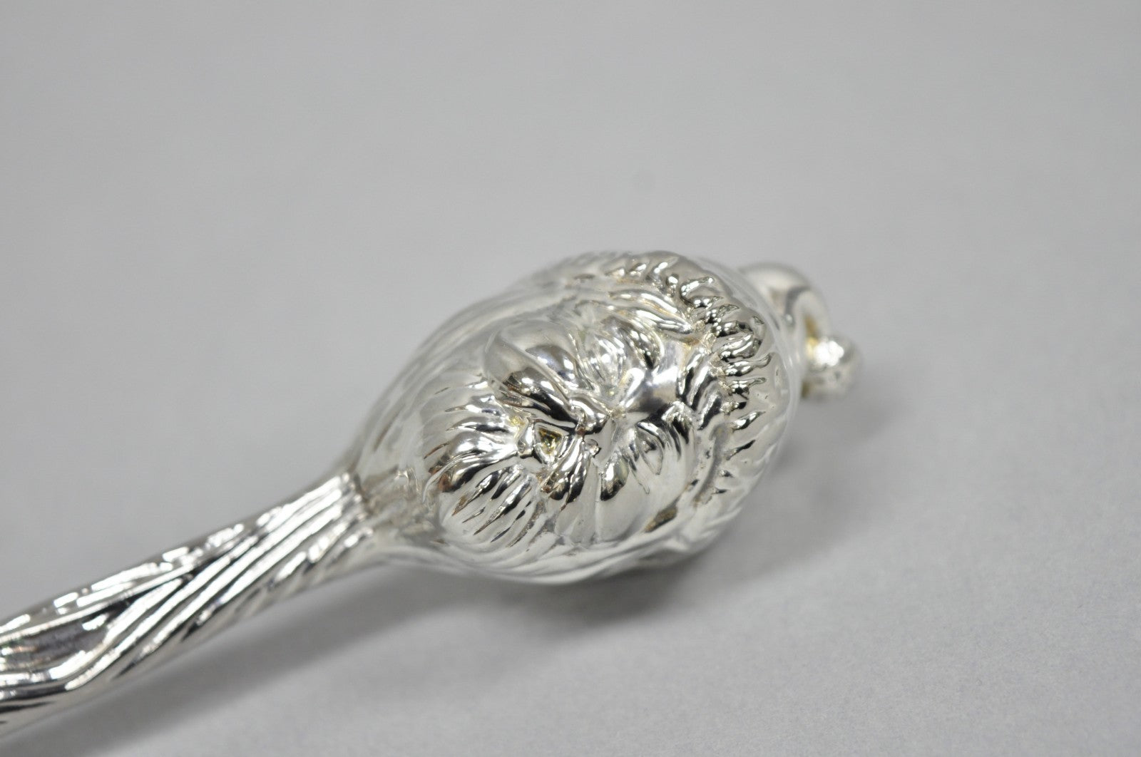 Vintage 9" Santa Claus Christmas Silver Plated Candle Snuffer by Head