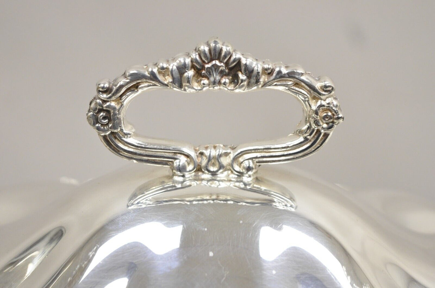 Vintage Victorian Style Silver Plated English Warmer Buffet Chaffing Dish