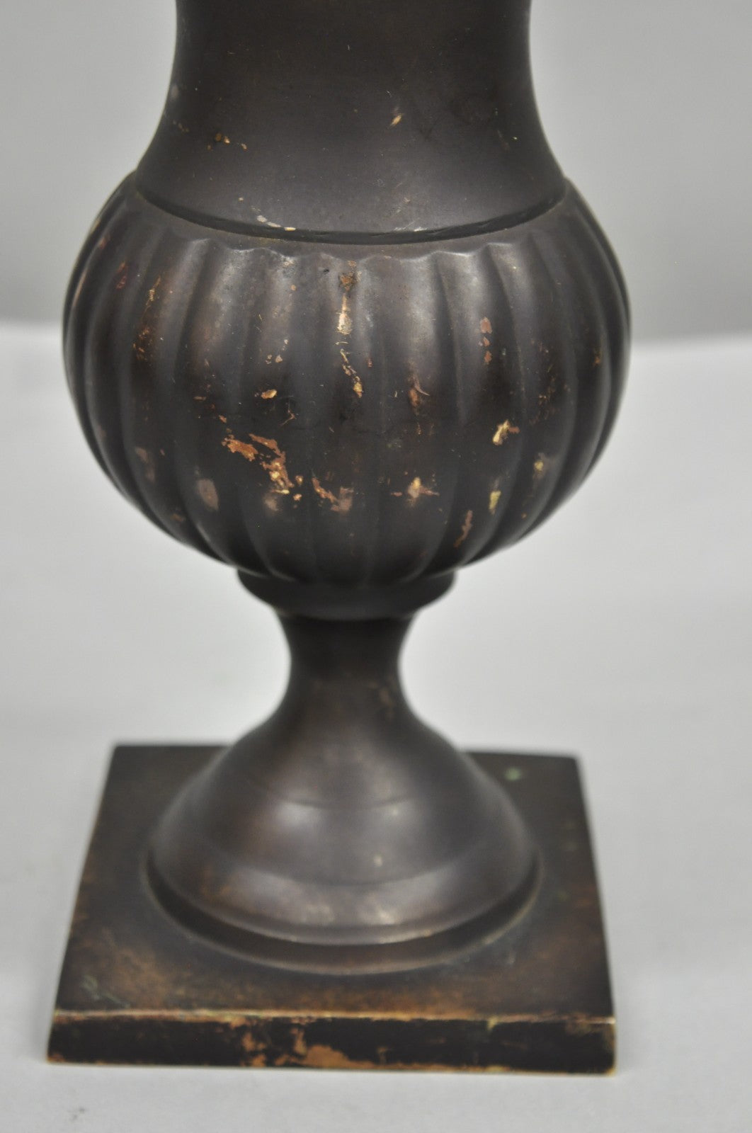 Vintage Brass French Classical Style Small Table Top Urn Form Flower Vase