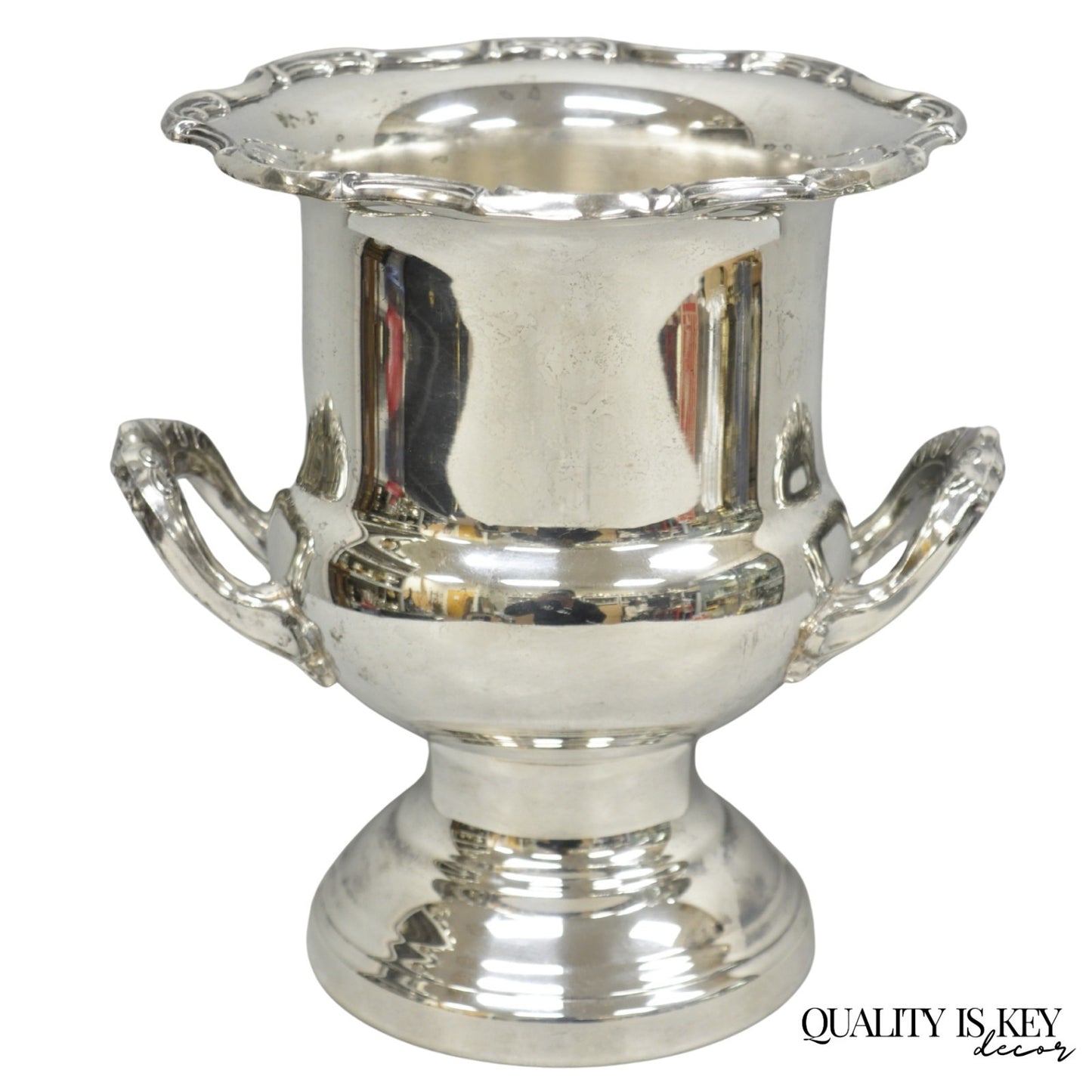 Vintage Leonard Silver Plated Trophy Cup Urn Champagne Chiller Bar Ice Bucket