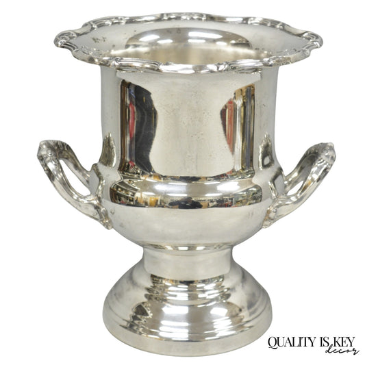 Vintage Leonard Silver Plated Trophy Cup Urn Champagne Chiller Bar Ice Bucket