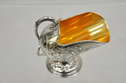 Vintage Raimond Victorian Silver Plated Copper Pedestal Sugar Scuttle Bowl