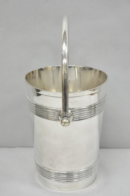 International Wilcox English Regency Silver Plated Champagne Ice Bucket "S" Mono
