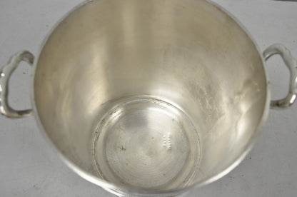 Vintage Mid Century Modern Nickel Silver Plated "Room Service" Champagne Bucket