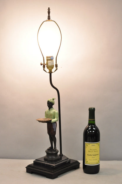 John Richard Egyptian Moorish Figural Butler Servant Table Lamp