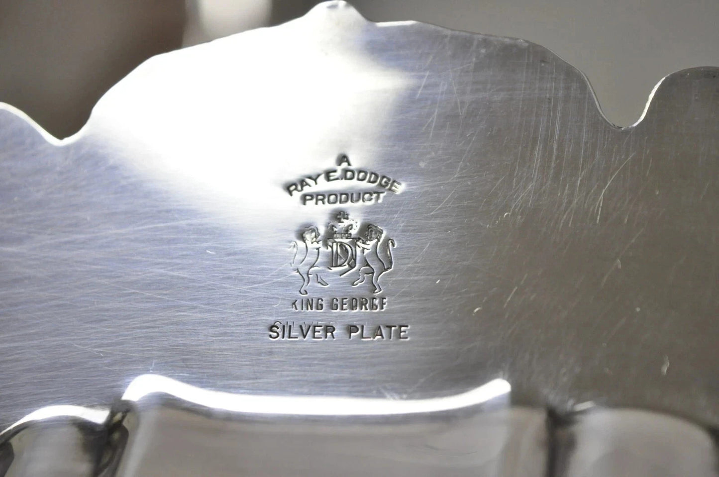 Antique "Barefoot Mailman Rally 1962" Award Silver Plated Serving Platter Tray