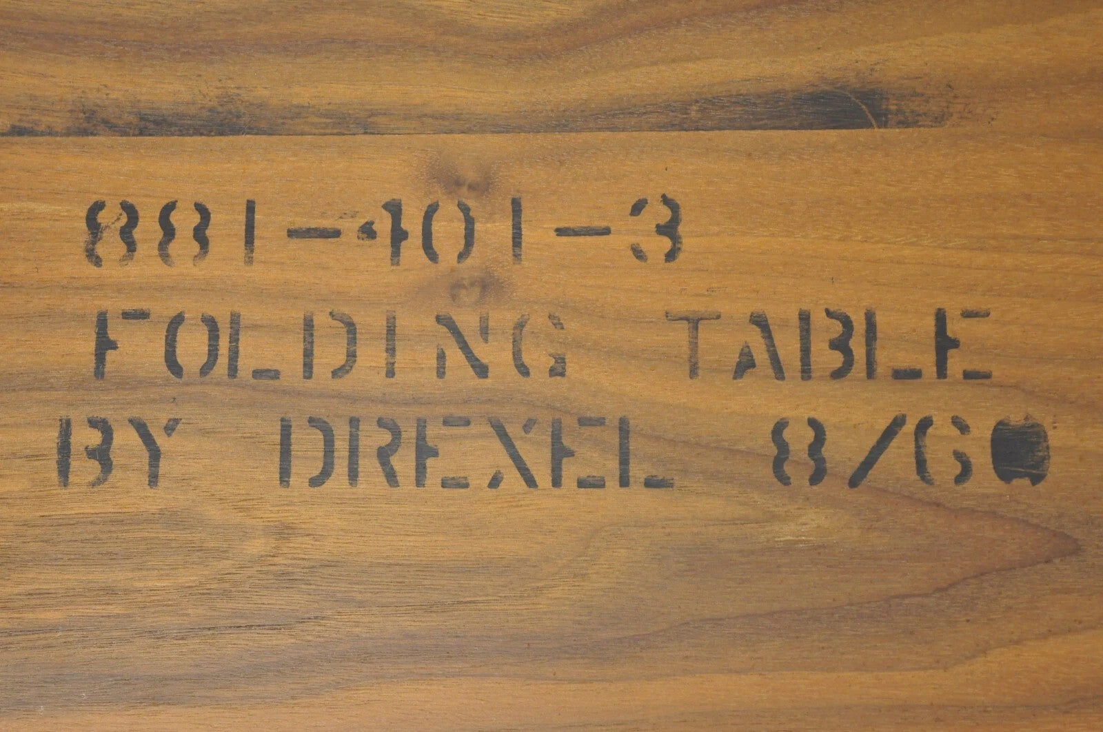 Stewart MacDougall Kipp Stewart Drexel Walnut Folding Campaign Table (A)