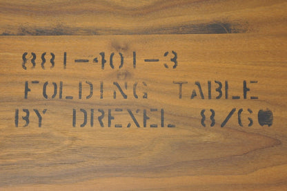 Stewart MacDougall Kipp Stewart Drexel Walnut Folding Campaign Table (A)