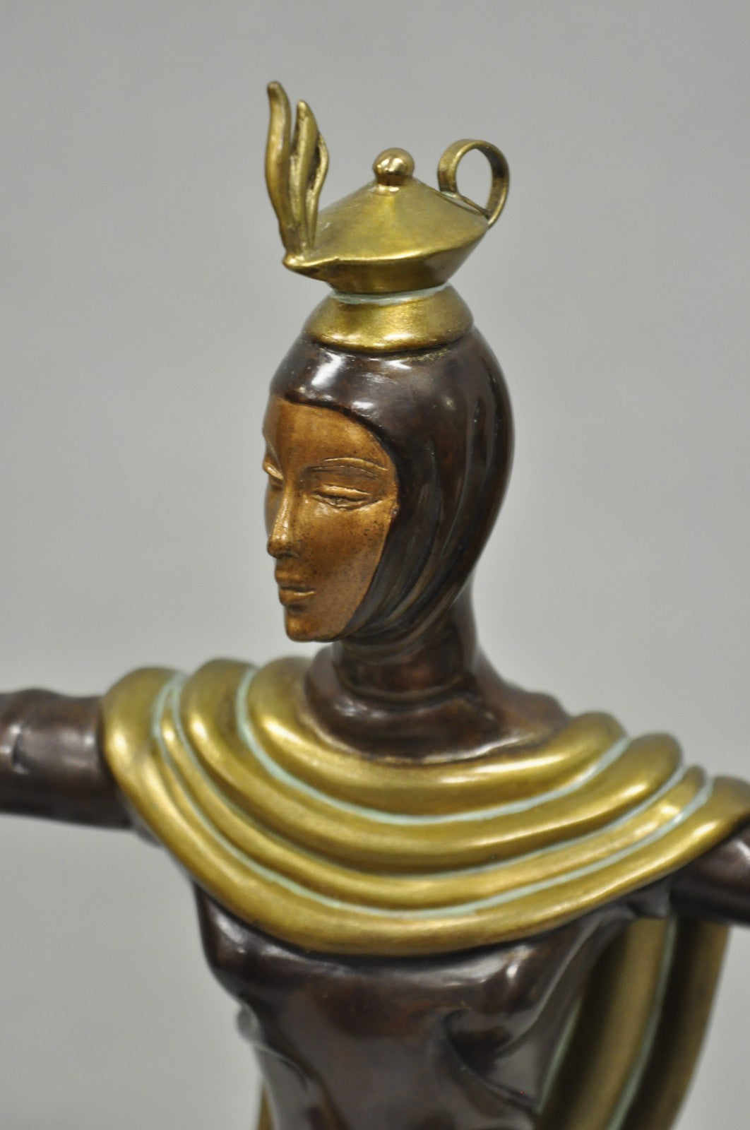 Erte (Romain De Tirtoff) "Justice" Limited 9/500 Bronze Goddess Sculpture 1984