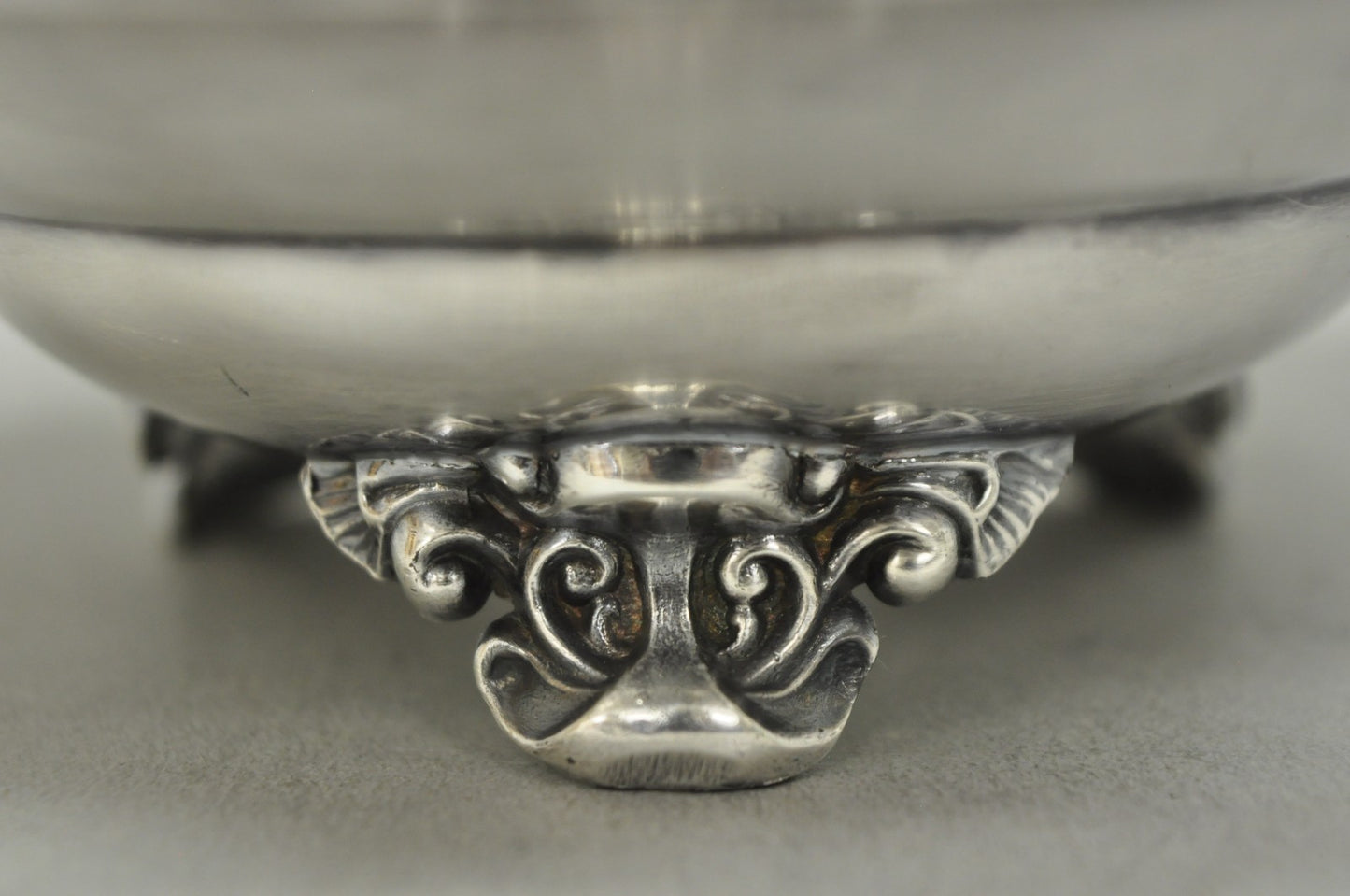 Vintage Poole "Old English" 5005 Silver Plated Small Footed Nut Dish Bowl