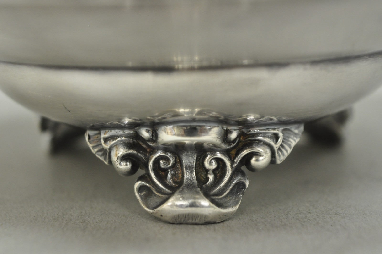 Vintage Poole "Old English" 5005 Silver Plated Small Footed Nut Dish Bowl