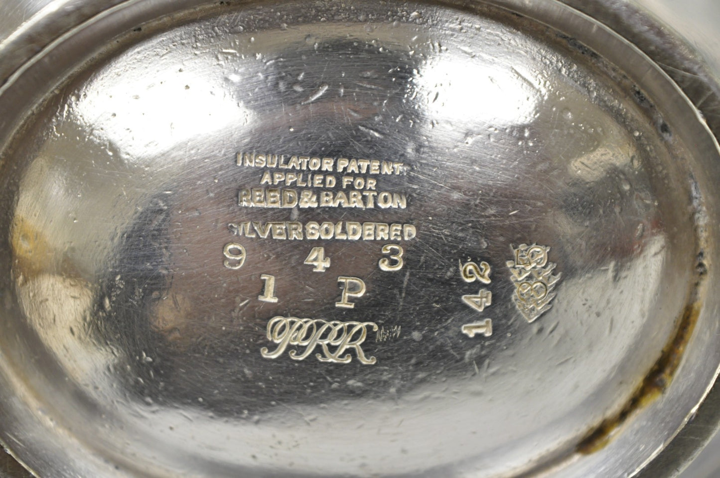 Antique Pennsylvania Railroad PRR Reed & Barton Small Silver Plated Teapot